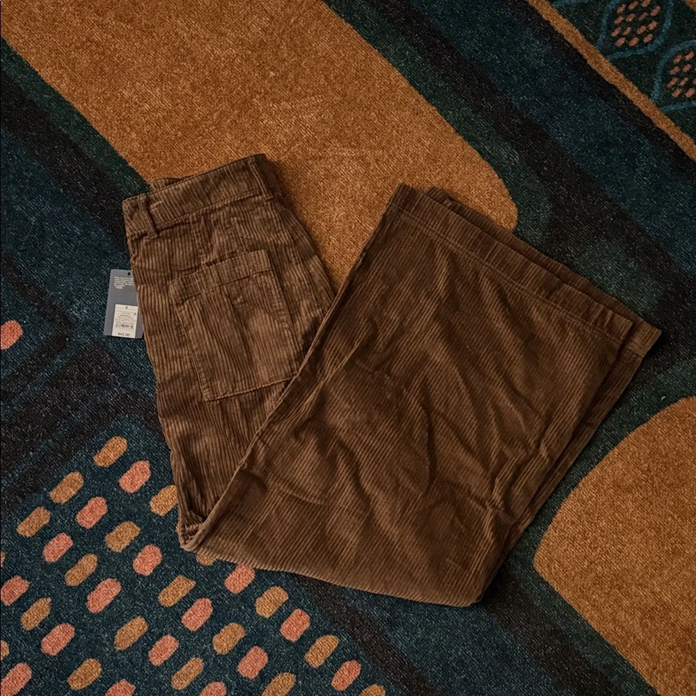 High Rise Corduroy Palazzo Pant - Size 6 - Picture 6 of 7